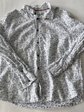 Men's Marks & Spencer Linen Blend Button Down Size XL EUC